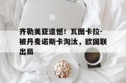 开云体育app-齐勒美亚遗憾！瓦图卡拉-被丹麦诺斯卡淘汰，欧国联出局的简单介绍