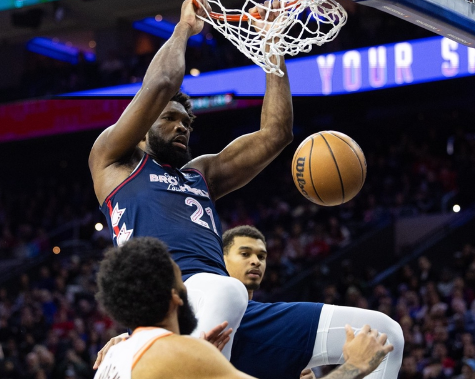 包含魔术力克马刺，恩比德扛起全队的词条